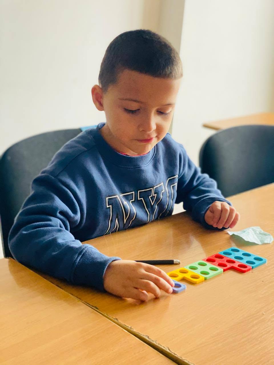 A hands-on number activity at English Language Centre